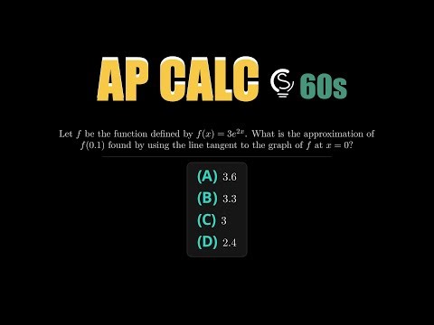 2025 AP Calc AB MCQ Question 23 - Tangent Line Approximation