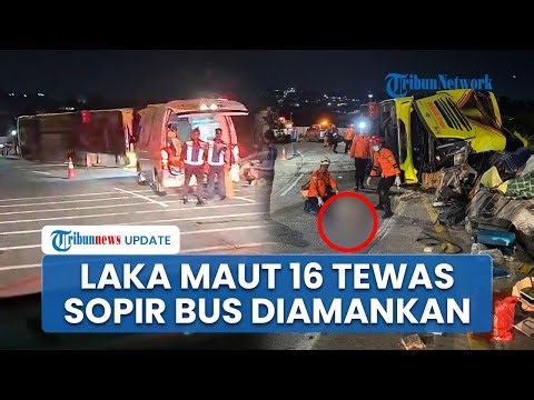 Korban Meninggal Kecelakaan Bus Cahaya di Tol Semarang Bertambah Jadi 16 Orang, Sopir Diamankan