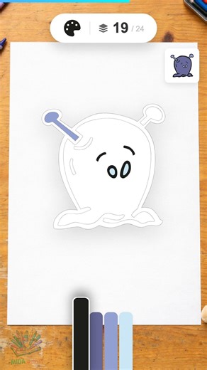 👾 Alien morado | Tutorial completo en el canal | Paso a paso #ComoDibujar #AlienMorado