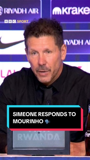 Atletico Madrid boss Diego Simeone has responded to Real Madrid manager Jose Mourinho, who had a lot to say about the referee’s decisions following the Madrid derby 🗣️ #RealMadrid #AtleticoMadrid #VAR #laliga