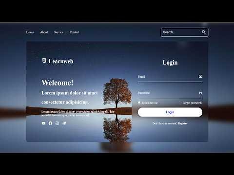 How to Make A Website With form login and register