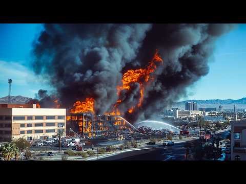 Terrifying moment! The largest weapons depot was bombed by US F-35 fighter jets.