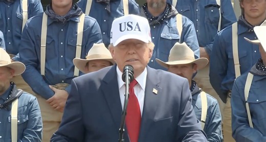 'They didn't have people that couldn't walk up these steps': Trump mocks Biden during tangent in North Dakota