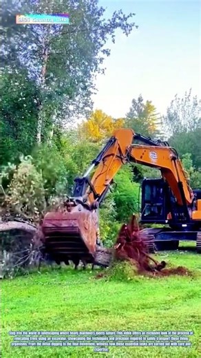 Tree Relocation: The Process of Moving Trees with an Excavator