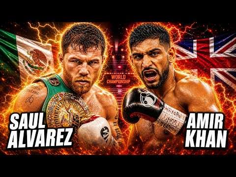 King Khan vs Face of Boxing - Saul Alvarez (MEXI) vs Amir Khan (UK) | Boxing TKO Fight Highlights HD