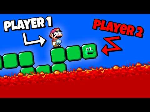 Mario but Player 2 is a Snake Block?!