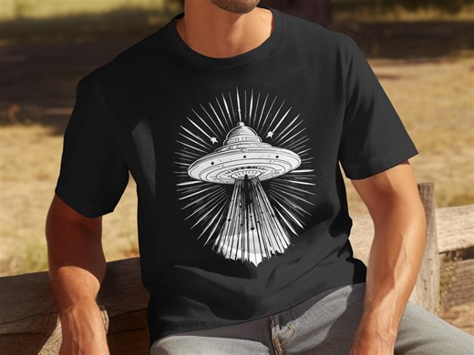 Weird Retro UFO Shirt Absurd Alien Abduction Tee, Space Humor Gift, Strange Sci Fi Graphic for Conspiracy Joke Fans and Stargazers - Etsy