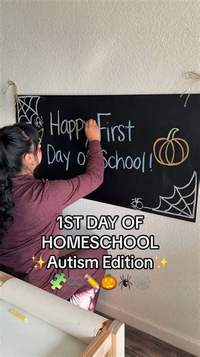Let’s have another awesome homeschool year boys! 🥹🧩♾️ SKY IS THE LIMIT!!🤟🏽 Philippians 4:13 ❤️🙏🏽✝️ #firstdayofschool #autism #specialeducation #corememories #homeschool autismmom sped teacher loveneedsnowords stimming nonspeaking diy morning specialed classroom curriculum wholesome traditions specialneedsparenting Halloween fall sensory bin kids crafts kids activities