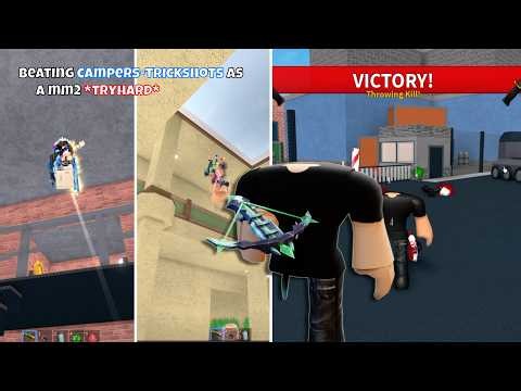 PLAYING MM2 AS A *TRYHARD* PT.2 (Murder Mystery 2)