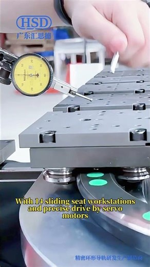 Customized 14-position circular guide rail conveyor, automated roller guide rail conveyor system