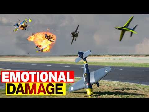 RC Airplane Crashes, Bad Landings, Structural Failure and Flame Out!