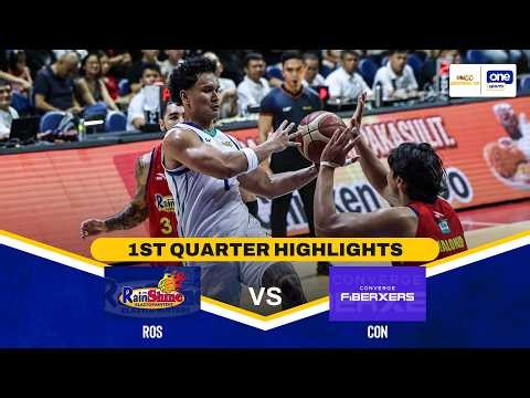 RAIN OR SHINE vs CONVERGE | 1ST QUARTER HIGHLIGHTS | PBA SEASON 50 GOVERNORS' CUP QUARTERFINALS