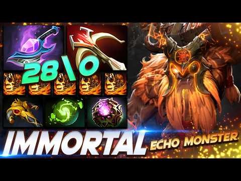 Earthshaker 28/0 Echo Boss - Dota 2 Pro Gameplay [Watch & Learn]