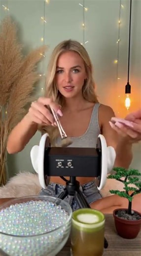 Chill ASMR Vibes with a Blonde Beauty in Casual Style