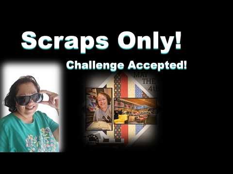 Scrapbook Layout using Only Scraps: Using a sketch