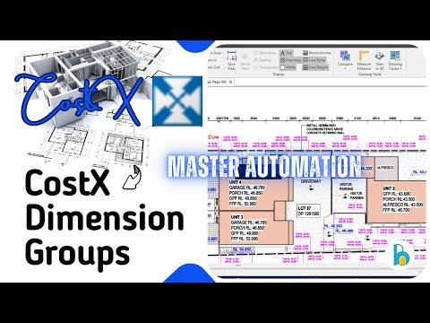 CostX Dimension Groups Masterclass | Automated Takeoff & BOQ for Quantity Surveyors