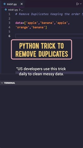 Python Devs Don’t Use set() For This✨
