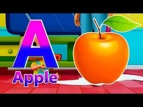 New Phonics Song 2 With TWO Words in 3D - ABC Alphabet Songs A For Airplane & अक्षर सीखना A1687