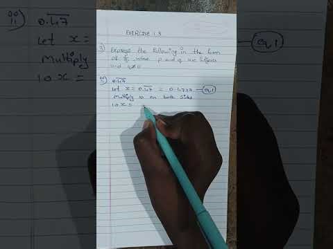 Class 9 exercise 1.3 3rd question 2nd bit solution