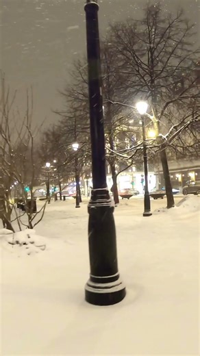 ASMR Winter in Oslo: Heavy Snowfall & Silent Streets (Midnight Walk) 🌨️🤍