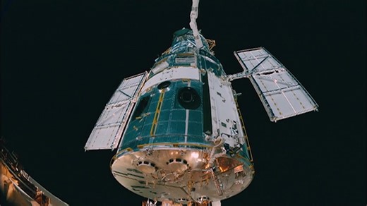 Surprisingly Hubble Telescope Watches Neptune's Dark Storm Die For the first time, NASA's Hubble Space Telescope has captured time-lapse images of a large, dark storm on Neptune shrinking out of existence. A recent Hubble program called Outer Planets Atmosphere Legacy, or OPAL, provides yearly global maps of our gas giant planets, allowing planetary scientists to view changes in formations such as Neptune's dark storms. Credit to Nasa | Bongo Abhijan