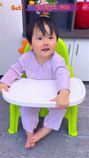 Convertible Baby Chair – Removable Tray for Easy Mealtime #ParentingHacks #BabyChair