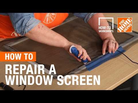 How-To Workshops - How to Repair a Window Screen | The Home Depot