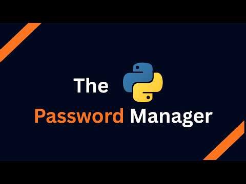 Let's make an Password Manager in Python