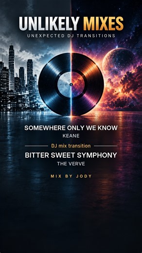 Keane – Somewhere Only We Know → The Verve – Bitter Sweet Symphony | Unlikely Mixes