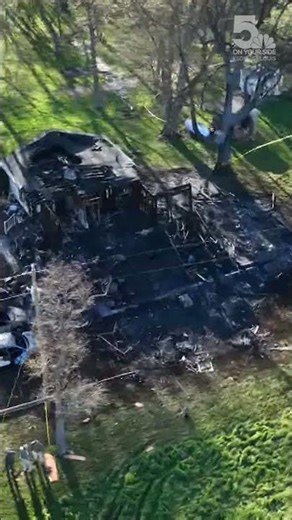 Drone video of fatal house explosion in Troy, Illinois