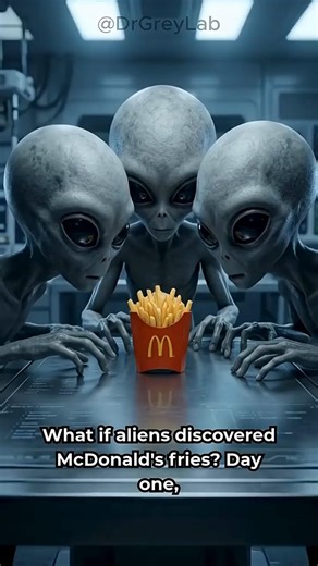 What If Aliens Discovered McDonald’s Fries? 👽🍟#shorts #food