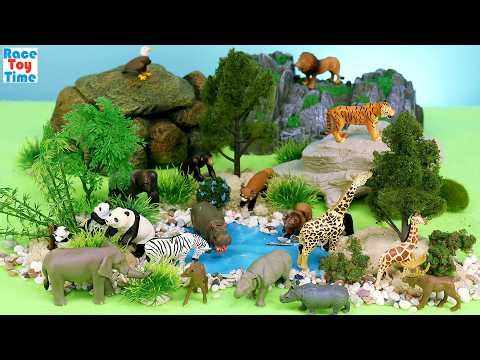 Lake Habitat for Miniature Animal Figures