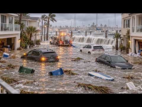 🚨 Huntington Beach Declares Emergency | 100 Properties Damaged by Record Tides, Halloween Storm Next
