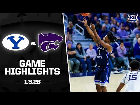 #10 BYU vs. Kansas State Game Highlights | 2025-26 Big 12 Men's Basketball