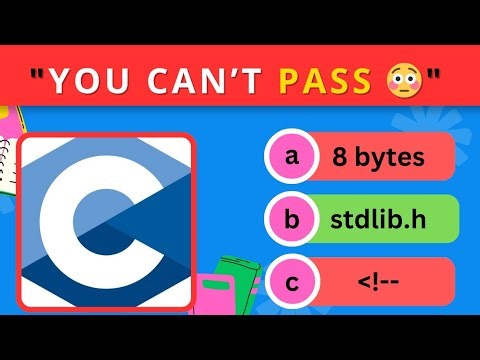 Only 1% Can Pass This C Programming Quiz 🤯 | 35 Questions Challenge