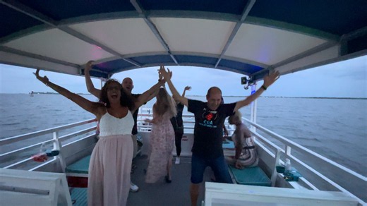 Dancing on the boat July 2023