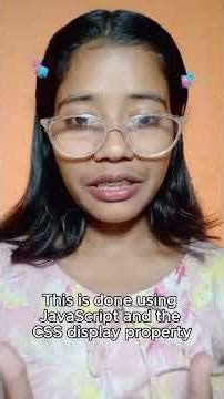 Hidden HTML Element? 🔥Show it with One Line of JavaScript! #shorts