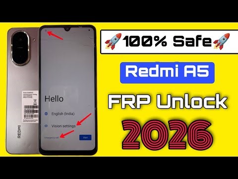 Redmi A5 FRP Bypass/Unlock 2026 Android 15 ✔️ 100% Working | Xiaomi Redmi A5 Remove Google Account