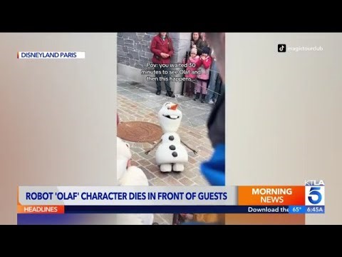 Olaf’s Meltdown: Frozen Robot Collapses at Disneyland Paris