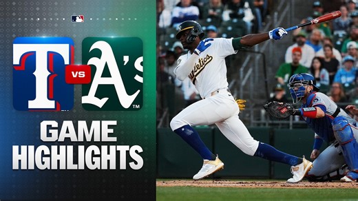 Rangers vs. A's Game Highlights (4/15/26) | MLB Highlights