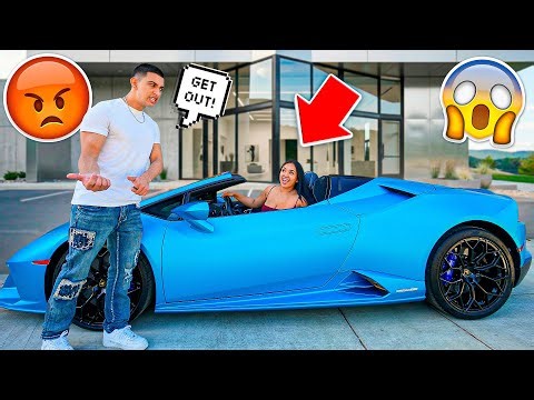 Picking My Fiance Up While Driving His Lamborghini (BAD IDEA)