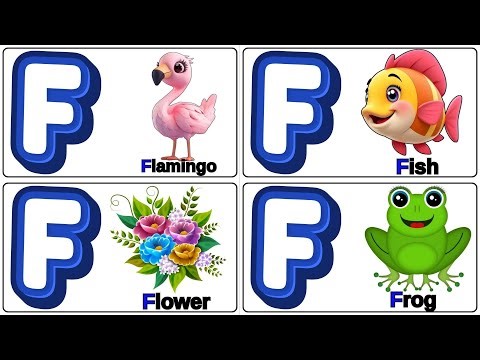 F for Fish | F Letter Words for Kids | ABC Learning