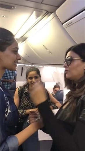 Throwback when Manushi Chhillar accidentally met Sushmita Sen on her flight