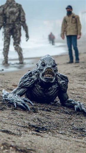 They Found Something on the Beach That Shouldn't Exist #alien #scary