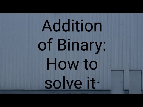 Binay Number Addition: How to Do It