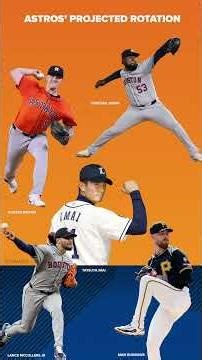 What does the Astros' projected rotation look like ahead of the 2026 season?
