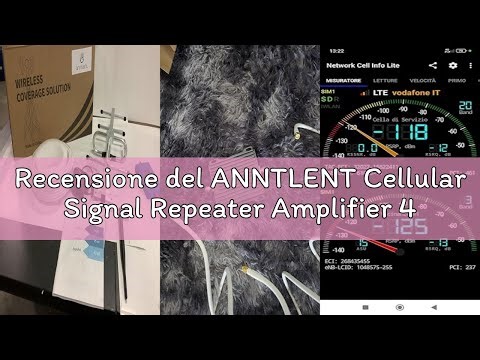 Recensione del ANNTLENT Cellular Signal Repeater Amplifier 4G 3G 2G LTE - Band 20/7, Cellular Signal