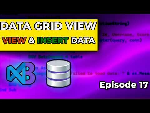 SQL Server: View & Add Data (DataGridView) | Visual Basic Tutorial #17