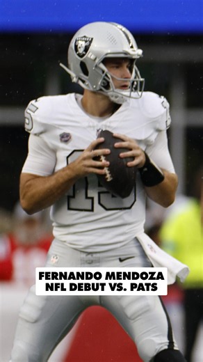 Fernando Mendoza makes NFL debut