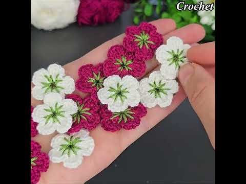How To Crochet a Cute Flower 🌸 Step by Step | Easy & Beautiful Crochet for Beginners